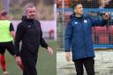 Stevie Crawford (left) has taken temporary charge at Cowdenbeath, following the departure of Calum Elliot.