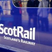 Scotrail services were delayed on Tuesday after a cow got on the train track.