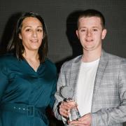 Ewan McTurk was presented with his Coach of the Year award at a ceremony in Glasgow. Photo: sportscotland.