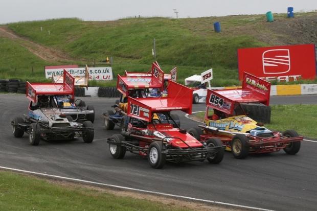 The Racewall cars don't look out of place at Knockhill.