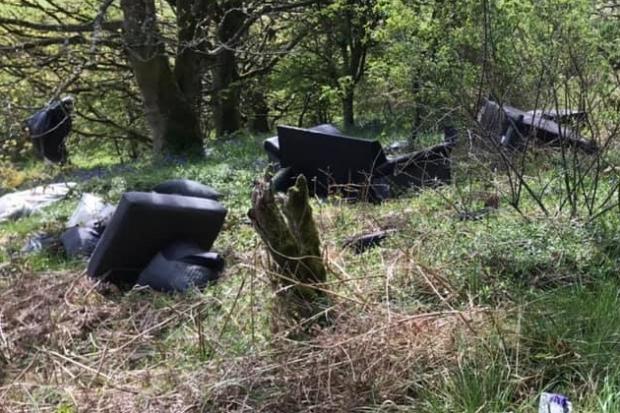 Some of the items dumped in Benarty.