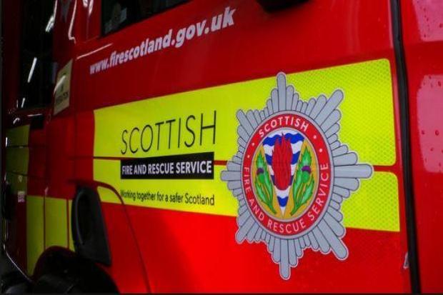 Emergency services were called to a car fire on the M90 on Friday afternoon.