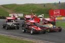 The Racewall cars don't look out of place at Knockhill.