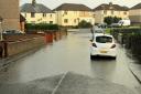 Erskine Street, in Lochgelly, flooded last week.