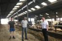 Rowley visited the dairy farm on June 1