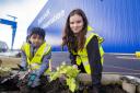 Rehan Mohammed and Kayla Balfour, P7 pupils at King’s Road Primary School in Rosyth, attended the opening ceremony of the new assembly hall at Rosyth Dockyard.