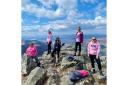 From left to right: Annilie Muller, Amy Jeffrey, Carlin Robertson, Danielle Falconer, Aisha Ferguson who completed the Munro challenge last year.