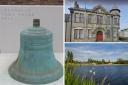 Although it says so on the plinth, this is not the bell from Lochgelly Town House (pictured). It's actually the bell from St Kenneth's RC Church in Glencraig.