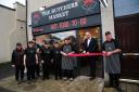 The Butchers Market is now open. Cllr Alex Campbell cut the ribbon on Wednesday. Photo: David Wardle.