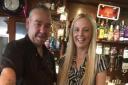 June and Ewan Ross at the Dunvegan Bar.