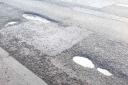 Potholes on Bridge Street, Cowdenbeath. Photo: Cllr Darren Watt.