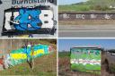 Graffiti relating to Rangers Football Club has appeared in Cowdenbeath, Crossgates and Hill of Beath.