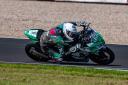 Lennon Docherty still leads the HEL Performance British Junior Supersport Championship despite crashing out in qualifying at the weekend.
