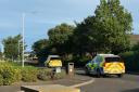 Police carried out a search for a man carrying a suspected firearm in Cowdenbeath on Monday.