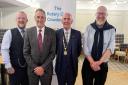 Cowdenbeath Rotary Club president John Gilfillan, second right, with new members Colin Sneddon, John Bald and Craig Bennet.
