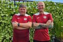 Bob Sutherland and Lee Jarrett who are heading to Rwanda to coach local youngsters.