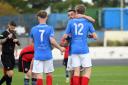 Dylan Duncan (12) scored twice on his Cowdenbeath debut. Photo: David Wardle