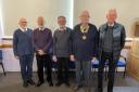 John Helliwell (right), of Mary's Meals, with Cowdenbeath Probus members.