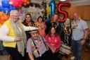 Resident and staff at Mossview Care Home enjoy the party to mark the home's 15th birthday.