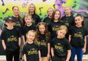 Amelia, front left, will be taking part in London Fashion Week with 10 of her friends from Zodiac School of Dance. They are Zac Gunn, Roxie Gunn, Elisse Anderson, Cerys Fleetham, Abbie Neilson, Kayla Graham, Freya Jamieson, Cerys Kelly, Ramsay Baxter and