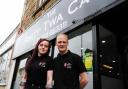 Gary Spence and partner Lesley Hamilton who run the Forty Twa Cafe.