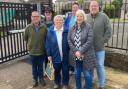 Community councillors at the former NCB workshop site in Cowdenbeath.