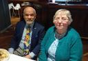 The Rotary Club's senior vice-president Hank John, with Wilma Aitchison, of Street Pastors.