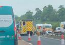 Two people have been taken to hospital after a crash on the A92 near Lochgelly.