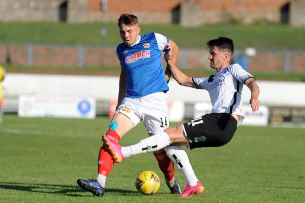 Forfar struck three times late on to secure the win. Photo: David Wardle.
