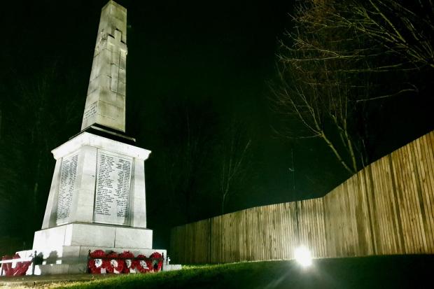 Cowdenbeath World War One memorial. Photo: Cllr Darren Watt.