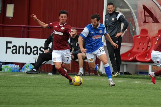 This afternoon's derby between Kelty Hearts and Cowdenbeath has been postponed. Photo: Dave Wardle.