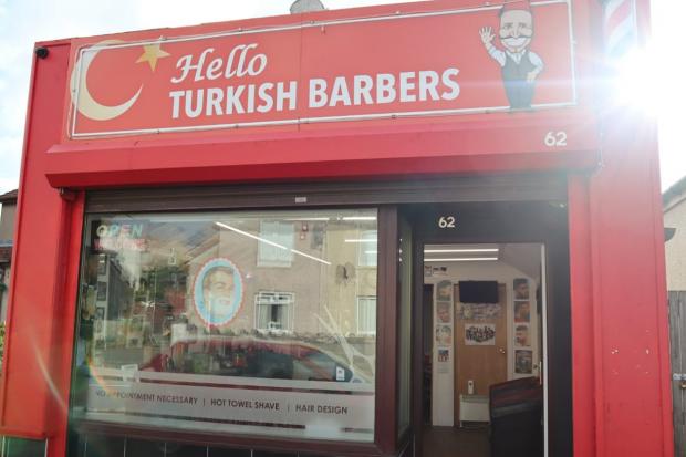 Hello Turkish Barbers on Lochleven Road, Lochore.