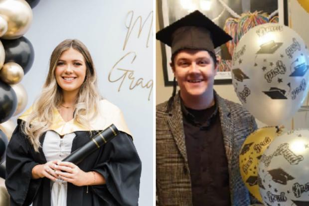 Megan Beveridge and Aaron Fraser-Brown have graduated.