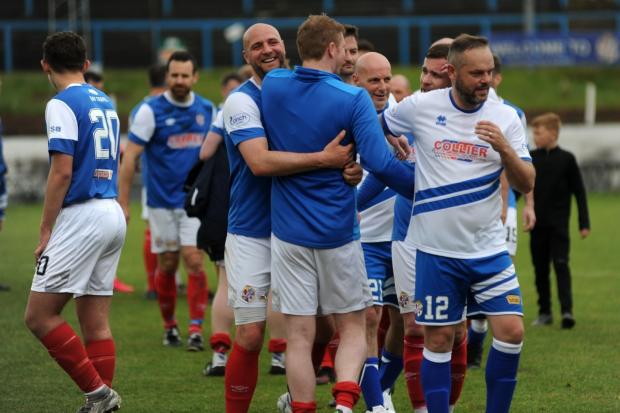 Legends returned for a Blue Brazil v Cowden Miners charity match on Sunday. Photos: David Wardle.