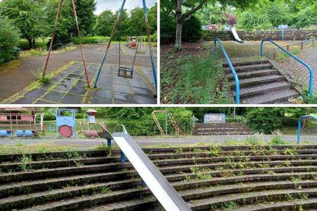Fife Council have promised to clear up this 'forgotten' playpark in Dunfermline. But it will eventually be replaced.