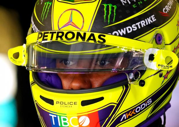 Central Fife Times: Mercedes' Lewis Hamilton during first practice ahead of the British Grand Prix 2022 at Silverstone. Picture: PA