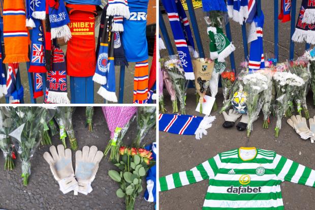 Rangers and Celtic fans pay tribute to Andy Goram at Ibrox