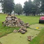 A stone cairn built by one of the members was destroyed at Lochgelly Golf Club over the weekend. They're now considering installing CCTV after months of vandalism.