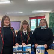 Pupils at Lochgelly High were delighted with the donations made to them