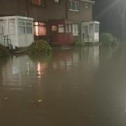 Recent flooding in Cowdenbeath.