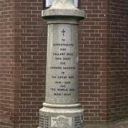 The war memorial in Hill of Beath.