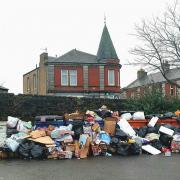 Recycling Point - Bridge Street, Cowdenbeath . Photo: Cowdenbeath councillor Darren Watt.