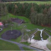 The existing play area at Lochore Meadows.