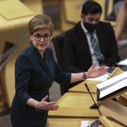 Nicola Sturgeon in the Scottish Parliament. Credit: PA