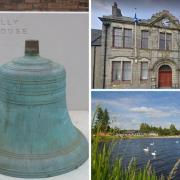 Although it says so on the plinth, this is not the bell from Lochgelly Town House (pictured). It's actually the bell from St Kenneth's RC Church in Glencraig.