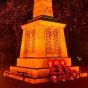 The World War One memorial in Cowdenbeath.