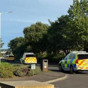Police carried out a search for a man carrying a suspected firearm in Cowdenbeath on Monday.