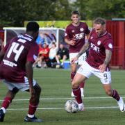 Craig Johnston scored twice for Kelty Hearts at Montrose on Saturday.