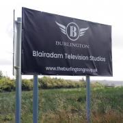 Signs for the Blairadam Television Studios have gone up in Kelty.