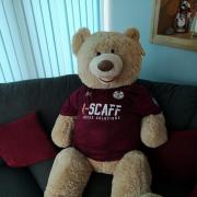 Kelty fans could in with the chance of winning this teddy bear!